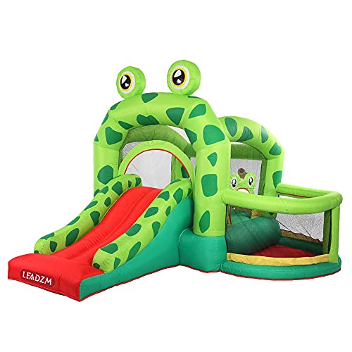 Frog Children Outdoor Inflatable Bounce House Castle 420 d Oxford, Inflator Included