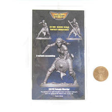Load image into Gallery viewer, Female Warrior Figure Kit 28mm Heroic Scale Miniature Unpainted First Legion
