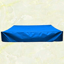 Load image into Gallery viewer, Cabilock Sandbox Cover Square Cover for Sand and Toys Away from Dust and Rain Sandbox Canopy with Drawstring Sandpit Pool Cover (Blue 200x200cm)
