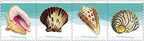 USPS Seashells Postcard Stamps, Roll of 100