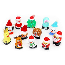 Load image into Gallery viewer, KESYOO 12 Pcs Christmas Wind Up Toys Santa Claus Snowman Elk Clockwork Toy Walking Toys Xmas Stocking Stuffer Gift for Kids Party Favor Goody Bag Filler (Red Green)
