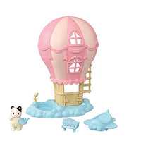 Calico Critters Baby Balloon Playhouse, Dollhouse Playset with Tuxedo Cat Figure Included