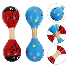Load image into Gallery viewer, Kisangel 2Pcs Wooden Maracas Kids Rattles Toys Musical Party Toys Musical Party Favor for Kids Early Educational ( Random Style Color )
