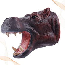 Load image into Gallery viewer, NUOBESTY Soft Hippo Hand Puppet Toys Realistic Animal Head Role Party Play Toy fo Storytelling Teaching Cake Topper Decoration Halloween Setting
