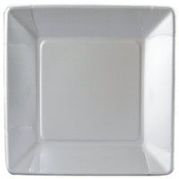 Shimmering Silver Square Lunch Plates (9