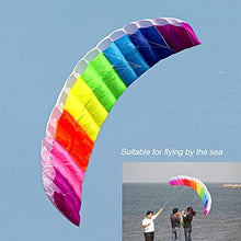 Load image into Gallery viewer, Galand Power Kites Colorful Large Fast Speed Rainbow Dual Line Stunt Kite for Beach Trip Outdoor Games and Activities 1M
