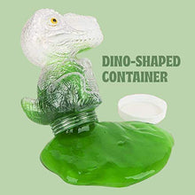 Load image into Gallery viewer, Kicko Dinosaur Slime - Pack of 6 Colored Gooey Slimes in Dino-Shaped Container - Good for Party Favors, Kids, Squishing and Squashing, Stress Reliever, Educational Toy - 4.5 Inch
