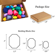 Load image into Gallery viewer, Heamuy 20 Pcs Wooden Blocks Set Blocks Stacking Building Balancing Game Colored Pine Wood Stone Stacking Educational Puzzle Toys for Kids Blocks Toddlers Preschool Learning Supplies
