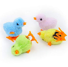 Load image into Gallery viewer, 12 Pack Spring Wind Up Chicken, Fluffy Jumping Walking Chicks Novelty Toys for Kids Party Favors, Easter Egg
