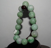 Load image into Gallery viewer, 0.6&quot; China Certified Nature Hisui Jadeite Jade Grade A Round Pearls Bangle Bracelet
