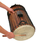 Load image into Gallery viewer, African Dundumba Dunun Bass Drum - 15 X 28 with stick
