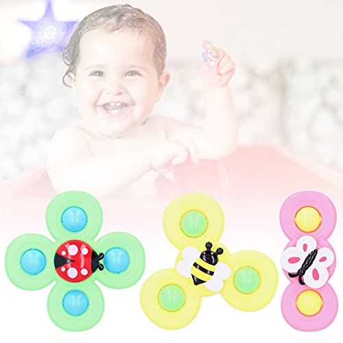 Vbestlife Suction Cup Fingertip Toy, Suction Cup Bath Toy 3 Pcs Children's Playgrounds Decoration for Bathtubs for Floors for Glass