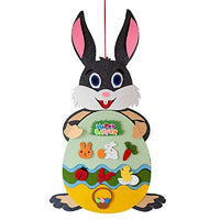 Quenny Easter Bunny,DIY Pendants,Home Decorations,Children's Intellectual Handmade Felt Toys. (Light Pink)