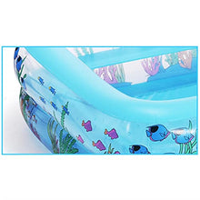 Load image into Gallery viewer, LICHUAN Inflatable Swimming Pool Portable Inflatable Kiddie Pool Rectangular Paddling Pool Backyard Summer Water Party Blow up Pool (Size : 262x175x51cm)
