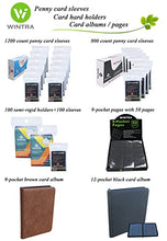 Load image into Gallery viewer, WINTRA 3&quot; x 4&quot; 50 Count 35pt Topload Hard Card Holder and 100 Count Penny Soft Card Sleeves Protectors Bundle for Trading and Sports Cards (50 topload + 100 Sleeves)
