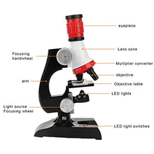 Load image into Gallery viewer, Kids Science Kits, Kids Microscope Science Kit Practical High Definition for Preschool Science Learning for Birthday Gifts for Educational Toy(1200 Times Adjustable Focus Microscope)
