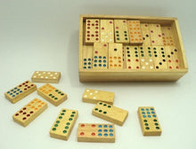Load image into Gallery viewer, Thai Wooden Domino Game 56 Pieces
