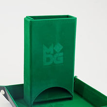 Load image into Gallery viewer, Metallic Dice Games Fold Up Dice Tower: Green
