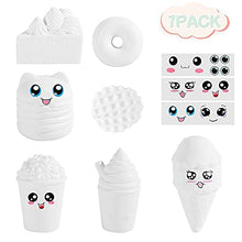 Load image into Gallery viewer, 7Pcs Arts and Crafts for Girls, DIY Dessert Paint Your Own Squishies Kit! Gifts for Craft Lovers Kids Top Christmas Toys. Jumbo Slow Rise Squishies Stress Relief for Adult, with Decorating Stickers
