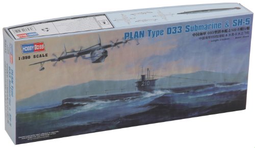 Hobby Boss Plan Type 33 Submarine and SH-5 Boat Model Building Kit