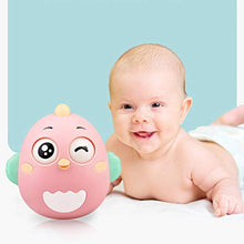 Load image into Gallery viewer, Toyvian Tumbler Toy Multi Purpose Wobbler Toy Rattle Tumbler Toy Early Education Teether Toy for Newborn Babies Infants Kids (Pink)
