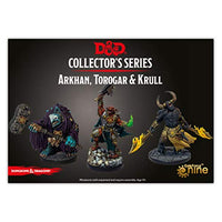 Gale Force Nine D&D Avernus Miniatures Arkhan Torogar & Krull (3 figs), Multicolor