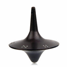 Load image into Gallery viewer, TOPCHANCES Metallic Spinning Tops Built to Last and Spin Forever Gyro for Adult Kids Toys Unique Gift Idea (Gift Packaging) (Black)

