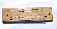 Masters Traditional Games Large Handmade Oak Cribbage Board