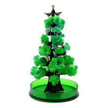 Load image into Gallery viewer, Qinday Magic Growing Crystal Christmas Tree, Presents Novelty Kit for Kids, Funny Educational and Party Toys, Xmas Novelty Creative DIY Gift for Boys Girls (Green Tree)
