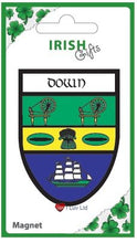 Load image into Gallery viewer, I LUV LTD Irish County Crest Shield Magnet Down
