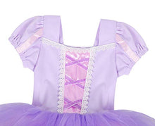 Load image into Gallery viewer, WonderBabe Rapunzel Costume for Girls Princess Ballet Tutu Dress Fancy Dance Wear Ballerina Costume with Dance Skirt Ballerina Dress 5-6 Years/Purple
