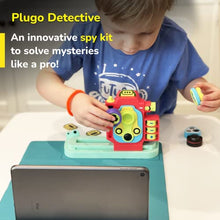 Load image into Gallery viewer, PlayShifu Interactive STEM Toys - Plugo Detective (Spy Kit + App with STEM Games) - Educational Toy Gift for Kids 4-10 Years | Detective Kit with Mystery Games &amp; Puzzles (Works with tabs / mobiles)

