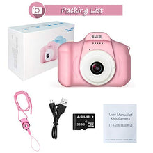 Load image into Gallery viewer, ASIUR Kids Digital Camera for Girls Gift, 1080P FHD Kid Digital Video Camera Mini Camera with 32GB SD Card for 3-10 Years Girls
