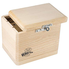 Load image into Gallery viewer, Monster Misdirection Theft-Deterrent TCG Wooden Deck Box- Fake Latch Won&#39;t Open, Slide Secret Anti-Theft Puzzle Top Lock To Open- compatible with MTG, Magic the Gathering, Yugioh &amp; Pokmon decks
