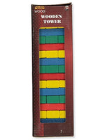 Real Wood Games Color Wooden Tower Game