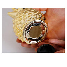 Load image into Gallery viewer, YBYB Money Box Ceramics Piggy Bank Money Box Coin Bank Gold White Pineapple Ananas Fruits Shaped Piggy Bank Storage Case Gift for Kids Piggy Bank (Color : Gold)
