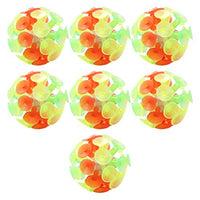 NUOBESTY 7pcs Light Up Suction Cup Ball Toy Glow in The Dark Suction Cup Toys Funny Kids Toys Interactive Game Sucker Balls