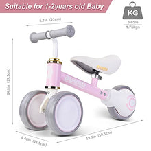 Load image into Gallery viewer, AyeKu Baby Balance Bike Cool Toys for 1 Years Old Girl Gifts 12-24 Month Toddler First Bikes Best Riding Toy 1st Birthday Gift (Pink)

