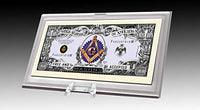 AAC / PCSCP Freemason Million Dollar Bill Desktop Collectible - Comes in Currency Stand - Beautiful Office Desk Top Accessory Gift - Toy, Prank, Gag Gift