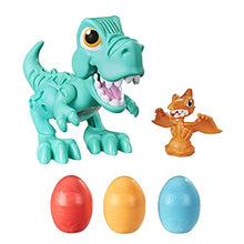 Load image into Gallery viewer, Play-Doh Dino Crew Crunchin&#39; T-Rex Toy for Kids 3 Years and Up with Funny Dinosaur Sounds and 3 Eggs, 2.5 Ounces Each, Non-Toxic
