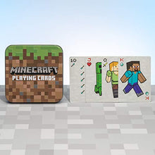 Load image into Gallery viewer, Minecraft Playing Cards - Standard Deck of Cards in Collector Travel Tin
