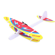 Load image into Gallery viewer, NUOBESTY Manual Throwing Toy Electric Fight Airplane Toy Hand Throwing Plane Model Foam Airplane (Random Pattern)
