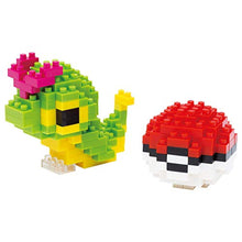 Load image into Gallery viewer, nanoblock - 2 Set Bundle - Laplace and Caterpie with Poke Ball (Hinoarashi in Japan) - Adjustable Pokemon Characters (Japan Import)
