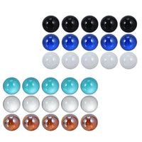 balacoo Glass Marbles Toy Cats Eyes Marbles Colorful Glass Marbles for Children Marble Games for Aquarium Game Vase Plant Decor Random Color 14mm 30Pcs