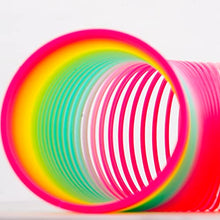 Load image into Gallery viewer, S SMAZINSTAR Slinky Toy, Giant Magic Rainbow Springs Toy Long Plastic Magic Spring a Classic Novelty Toy for Boys and Girls,Gifts, Birthdays, Favors (3x6 inch)
