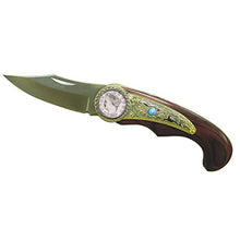 Load image into Gallery viewer, Liberty Nickel Decorative Wood Handle Knife
