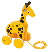 Load image into Gallery viewer, Brio 30200 Infant &amp; Toddler   Pull Along Giraffe Wood Baby Toy With Bobbing Head For Kids Ages 1 And
