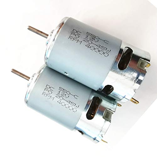 weelye 2 Pcs 12V550 RPM 40000 with High Torque 12 Volt DC Motor, SUV Parts Electric Electric Motor , Suitable for RC Car Children Ride on Toys Replacement Parts