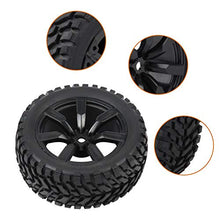 Load image into Gallery viewer, VGEBY RC Car Tires, 4pcs 6 Holes 7 Holes No Holes Rubber Tires for RC Truck Crawler Car(7 Hole) Car Model Accessory
