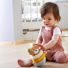 Load image into Gallery viewer, HABA Roly Poly Bear Soft Wobbling &amp; Chiming Baby Toy
